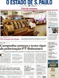 Capa Estadão 16/08/2026