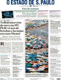 Capa do jornal Estadão 17/01/2026