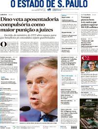 Capa do jornal Estadão 17/03/2026