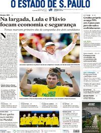 Capa Estadão 17/08/2026
