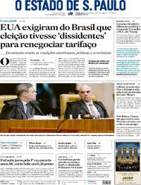 Capa Jornal Estadão