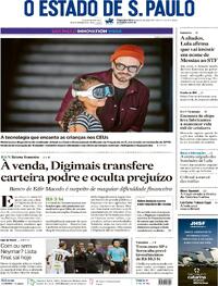 Capa Estadão 18/05/2026