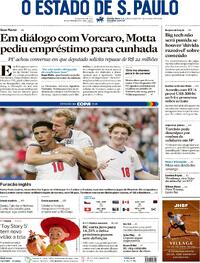 Capa Estadão 18/06/2026