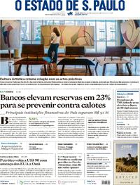 Capa do jornal Estadão 18/08/2026