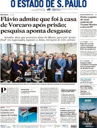 Capa Estadão 20/05/2026