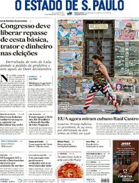 Capa Estadão 21/05/2026