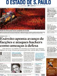 Capa Estadão 21/07/2026