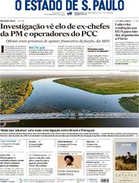 Capa Estadão 22/07/2026