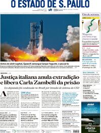 Capa Estadão 23/05/2026