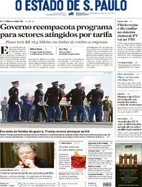 Capa Estadão 23/07/2026