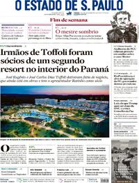 Capa do jornal Estadão 24/01/2026