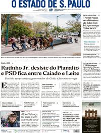 Capa do jornal Estadão 24/03/2026