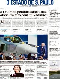 Capa do jornal Estadão 26/03/2026