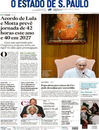 Capa Estadão 26/05/2026
