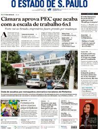 Capa Estadão 28/05/2026