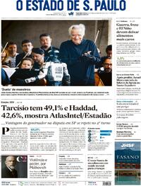 Capa do jornal Estadão 30/03/2026