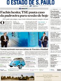 Capa Jornal Estadão