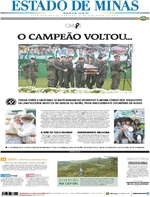 Capa do jornal Estado de Minas 04/12/2016