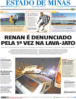 Capa do jornal Estado de Minas 13/12/2016