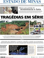 Capa do jornal Estado de Minas 15/12/2016