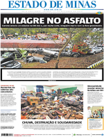 Capa do jornal Estado de Minas 17/12/2016