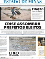 Capa do jornal Estado de Minas 19/12/2016