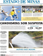 Capa do jornal Estado de Minas 21/11/2016