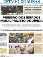 Capa do jornal Estado de Minas 21/12/2016