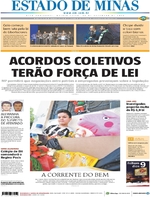 Capa do jornal Estado de Minas 22/12/2016
