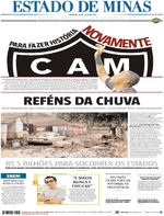 Capa do jornal Estado de Minas 23/11/2016