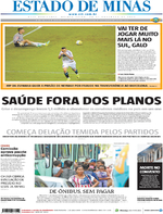 Capa do jornal Estado de Minas 24/11/2016