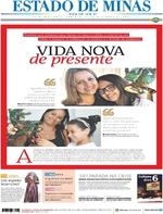 Capa do jornal Estado de Minas 25/12/2016