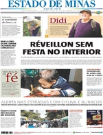 Capa do jornal Estado de Minas 26/12/2016