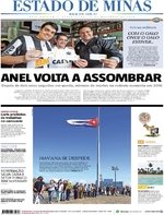 Capa do jornal Estado de Minas 29/11/2016