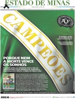 Capa do jornal Estado de Minas 30/11/2016