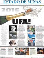 Capa do jornal Estado de Minas 31/12/2016
