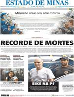 Capa do jornal Estado de Minas 01/02/2017