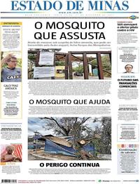 Capa do jornal Estado de Minas 01/12/2017