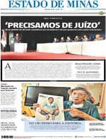 Capa do jornal Estado de Minas 02/01/2017