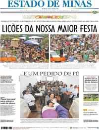 Capa do jornal Estado de Minas 02/03/2017