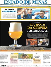 Capa do jornal Estado de Minas 02/04/2017