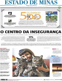 Capa do jornal Estado de Minas 02/07/2017