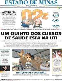 Capa do jornal Estado de Minas 02/09/2017