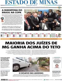 Capa do jornal Estado de Minas 02/12/2017