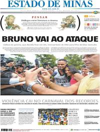 Capa do jornal Estado de Minas 03/03/2017