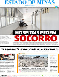 Capa do jornal Estado de Minas 03/04/2017