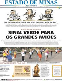 Capa do jornal Estado de Minas 03/05/2017