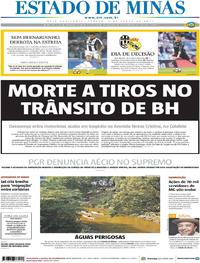 Capa do jornal Estado de Minas 03/06/2017