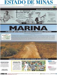 Capa do jornal Estado de Minas 03/09/2017