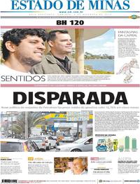 Capa do jornal Estado de Minas 03/12/2017